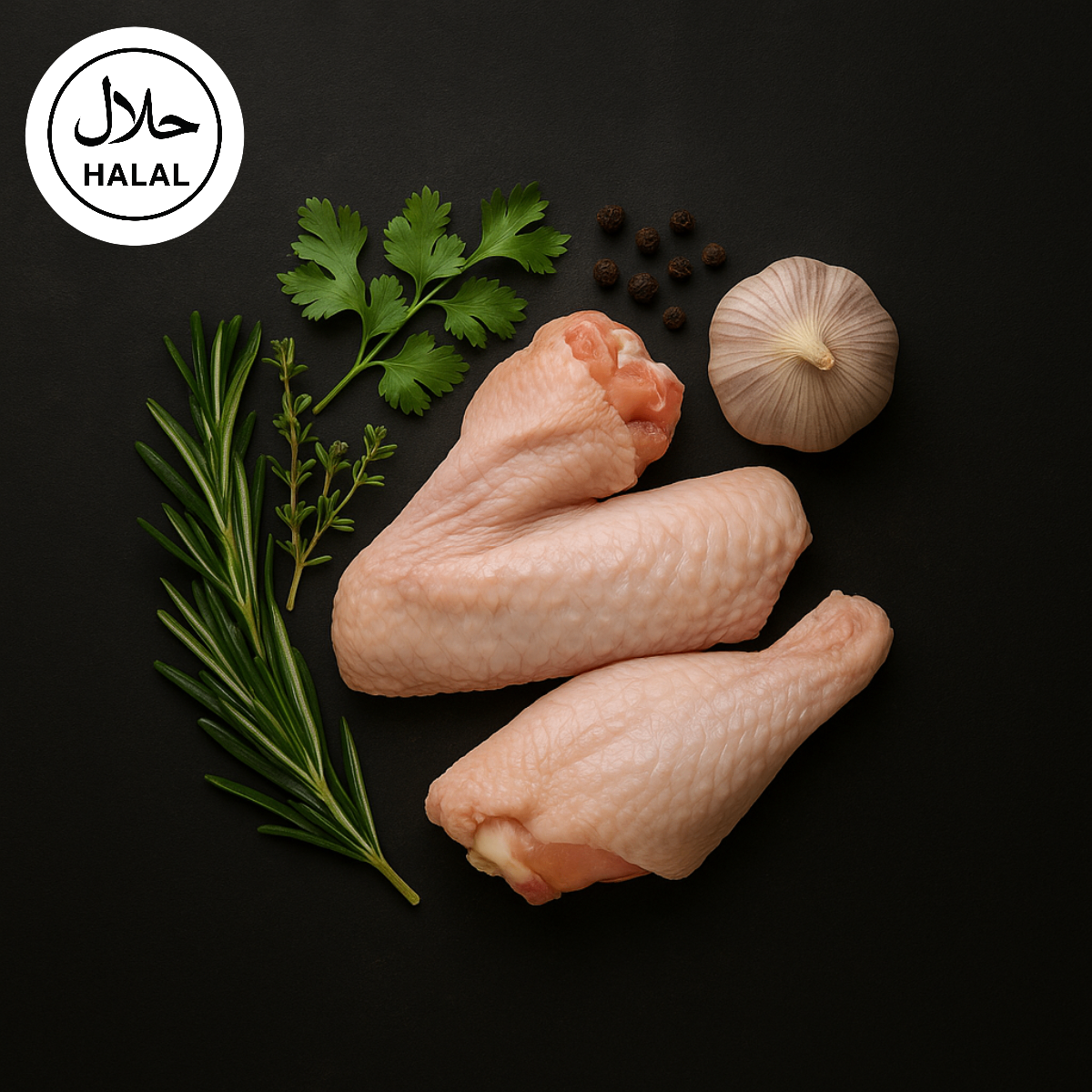 Large Chicken Wings (With 1 cut) - Halal