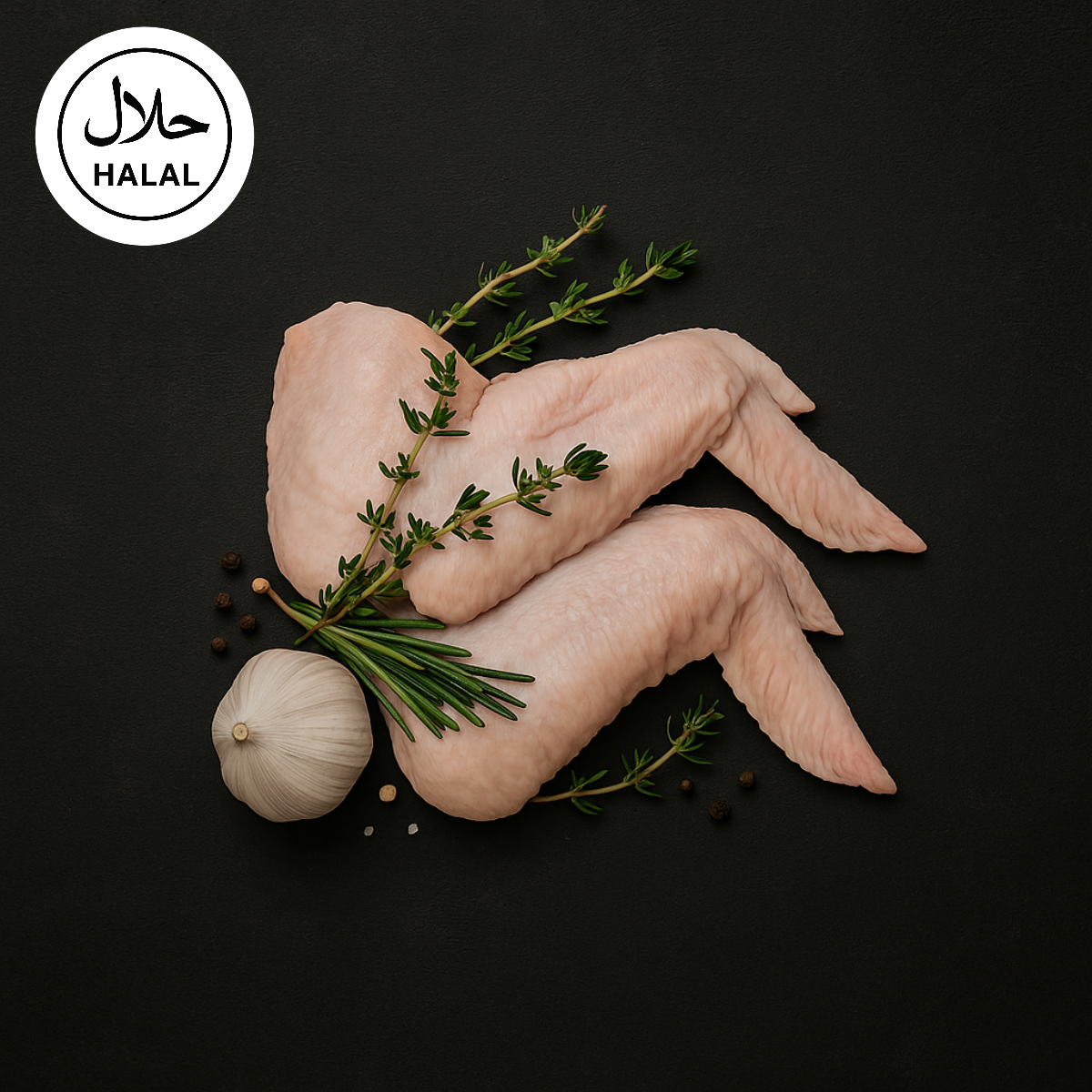 Large Chicken Wings (Whole with Tip) Bag- Halal